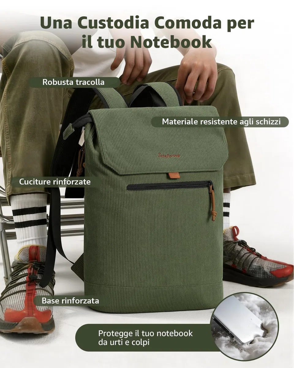 Matowy skórzany plecak damski z kieszenią na laptopa 15,6", stylowy plecak miejski i biznesowy na uczelnię, do szkoły, na podróż i na co dzień, L, Casual