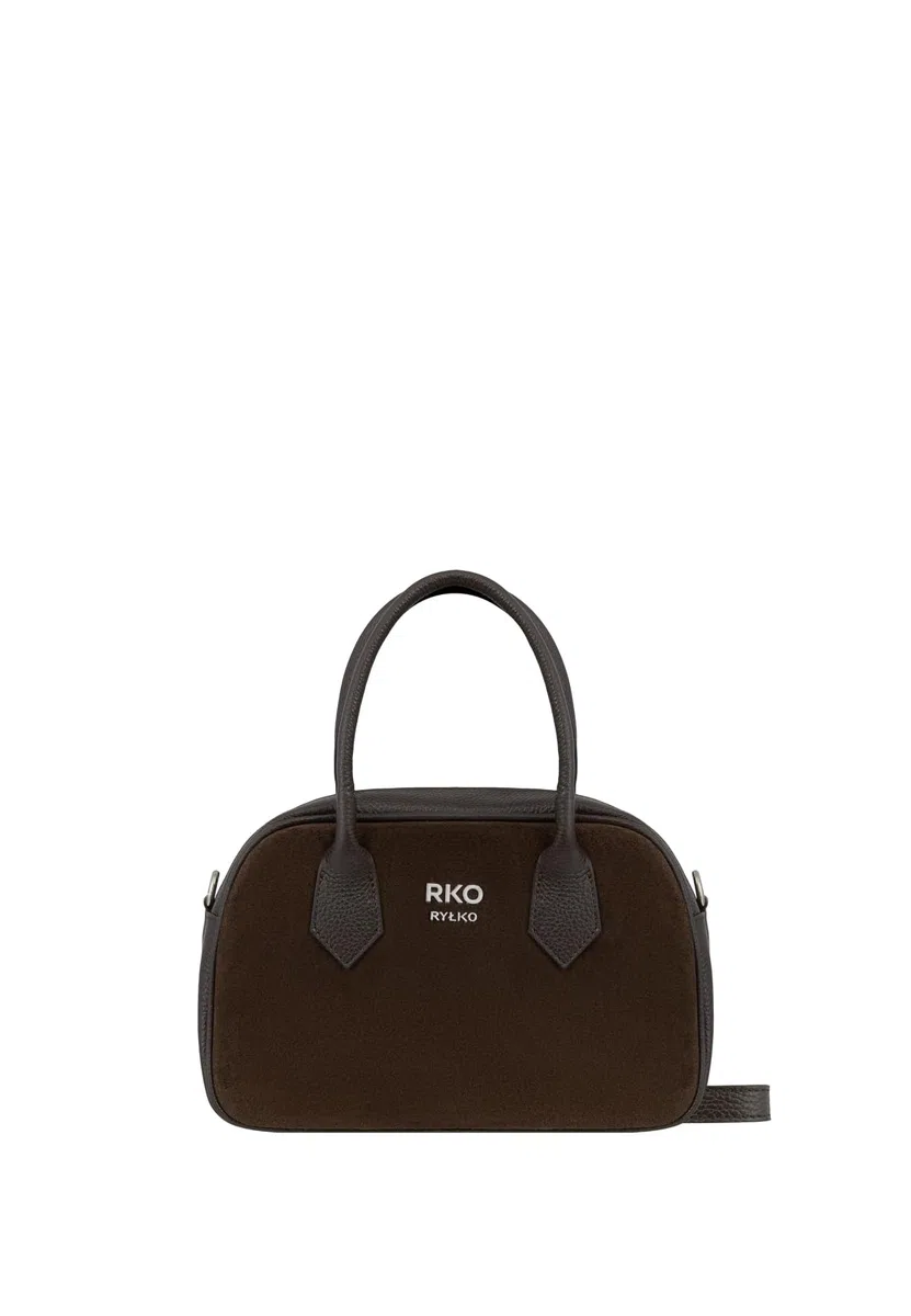 RYLKO damska torebka typu bowling Crossbody, brązowa