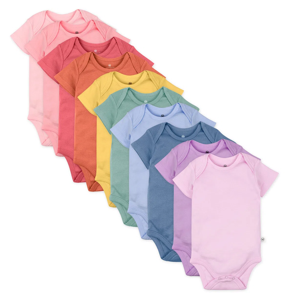 HonestBaby Koszulka unisex, Tęczowa róża, 0 miesięcy