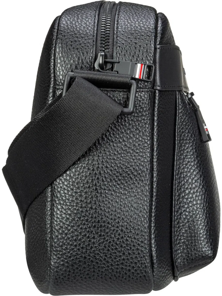 Tommy Hilfiger Męski TH Central Messenger AM0AM10475, czarny (czarny), OS, czarny (czarny), rozmiar uniwersalny